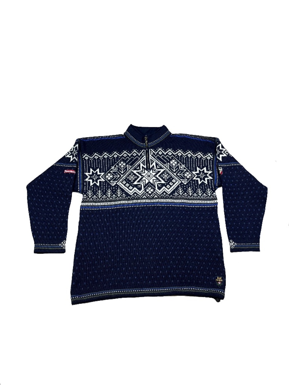 Dale Of Norway Sweater Navy US Ski Team Nordic Quarter Zip Wool